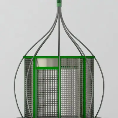 3D render of a Large Love Lock Tree